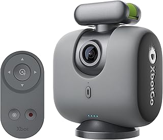 XbotGo Chameleon AI Auto Sports Action Camera - 4K 60FPS Soccer Camera and Basketball Tracking Camera for Team Sports, Live Streaming, No Subscription, Works with iOS & Android (Lava Graphite)