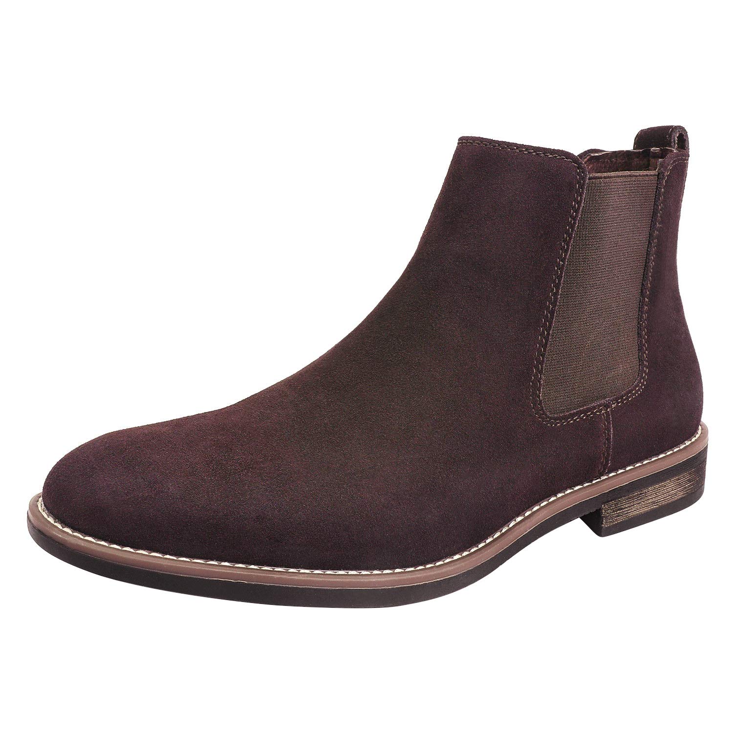 Bruno Marc Men's Chelsea Boots Dress Suede Leather Boots