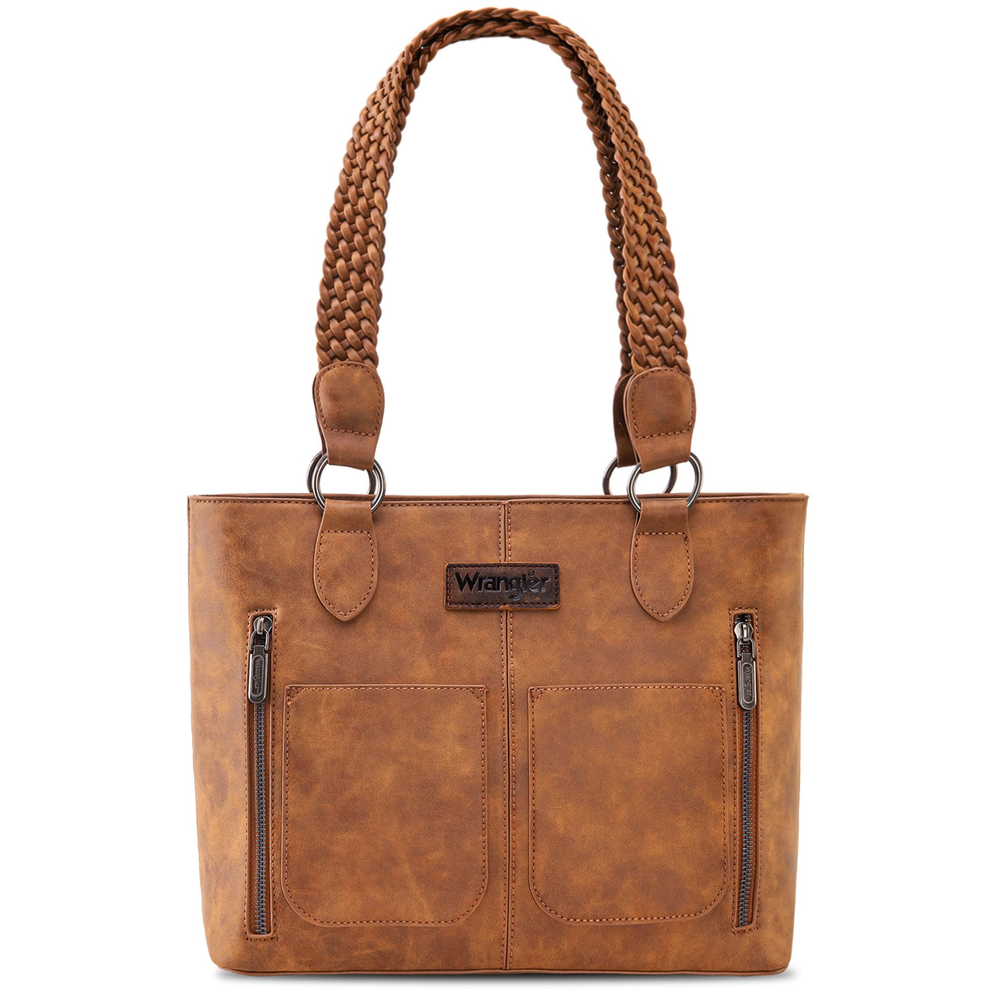Wrangler Distressed Tote Bag for Women Western Purse Multi Pockets Handbags and 