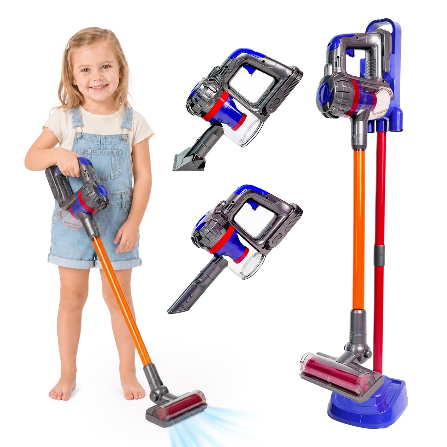 BAYMI Kids Vacuum That Really Works, 3-in-1 Toy Vacuum with Real Suction | Toddl