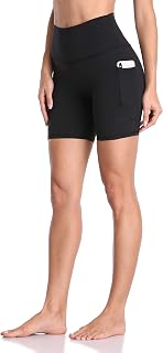 Colorfulkoala Women's Cycling Shorts Leggings Short Sports Shorts with Pockets Yoga Pants Sport Outfit