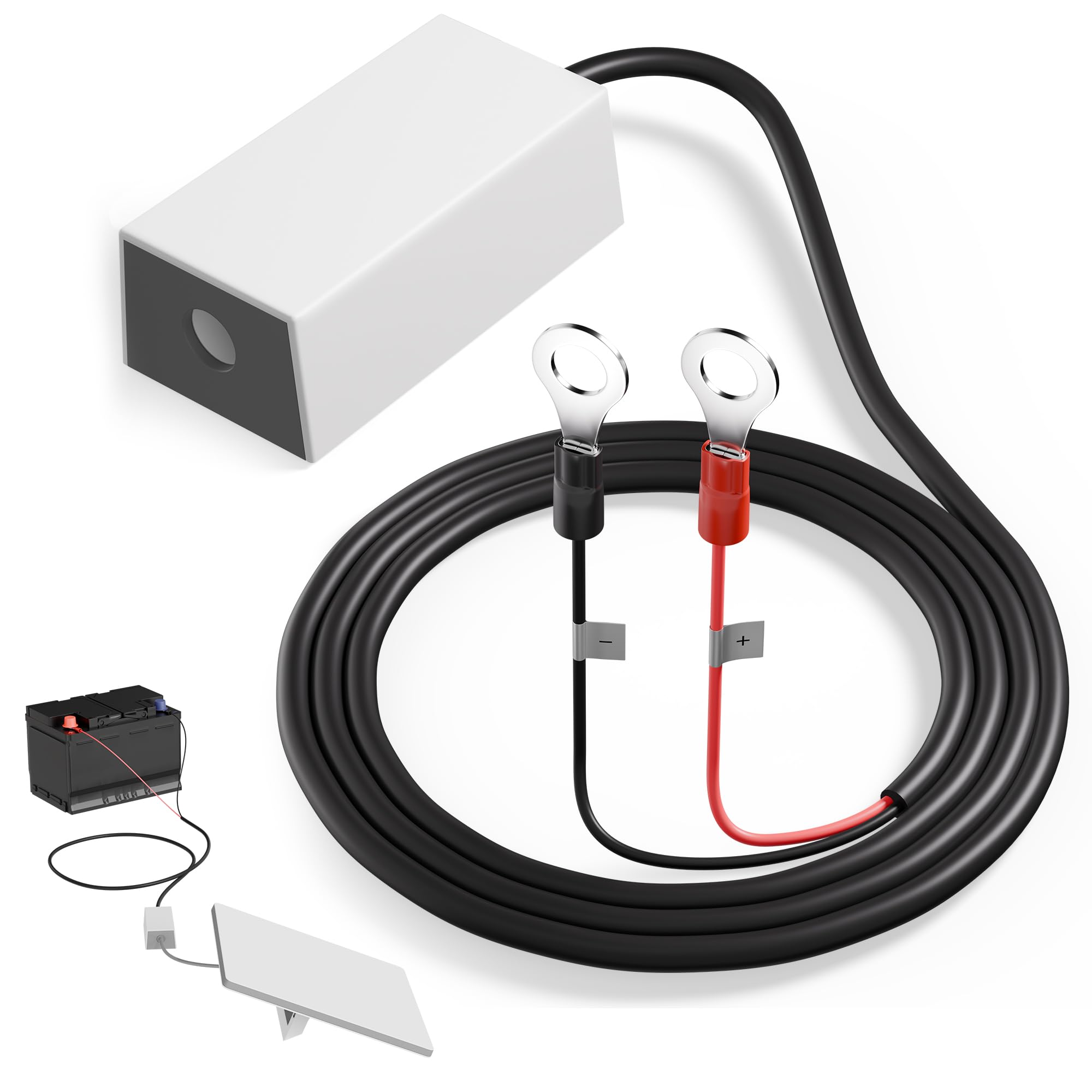 Starlink Mini 12V Battery Adapter with Step Up Converter, Battery O Ring Cable t