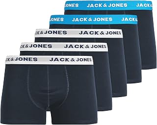 JACK & JONES Male Trunks 5er-Pack Herrenunterwäsche in Größe XS–XXL