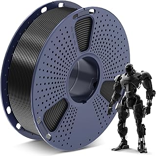 SUNLU PLA Filament 1.75 mm, 3D Printer Filament PLA Black 1 kg | Dimensional accuracy +/- 0.02 mm, clean wound 1 kg spool (2.2 lbs) for most 3D printers, black 1000 g