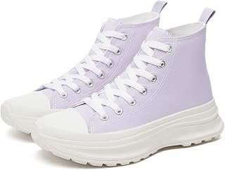 Yageyan Womens High Top Sneakers - Platform Shoes, Canvas, Tennis, Classic, Casual, Comfortable