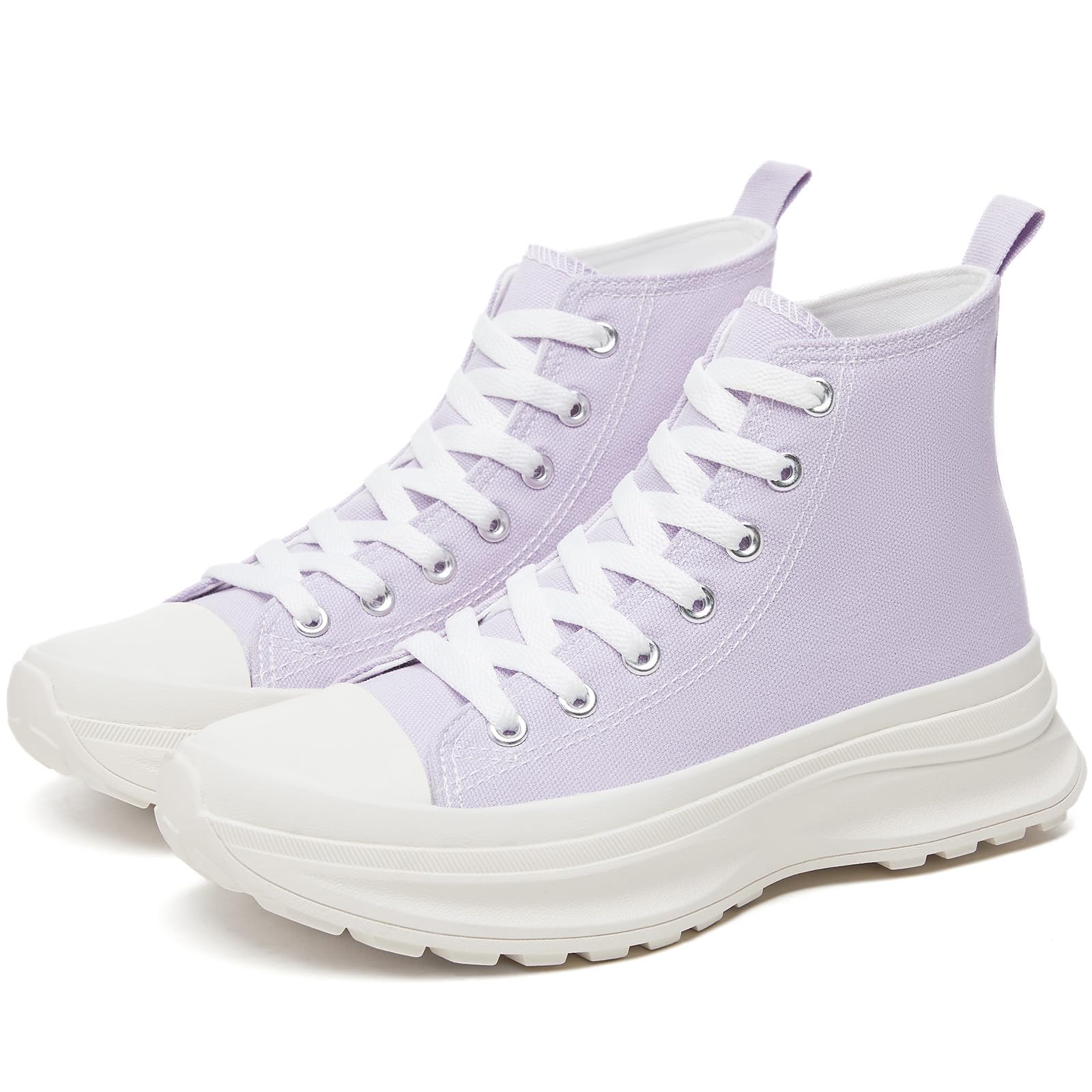 Yageyan Womens High Top Sneakers - Platform Shoes, Canvas, Tennis, Classic, Casu