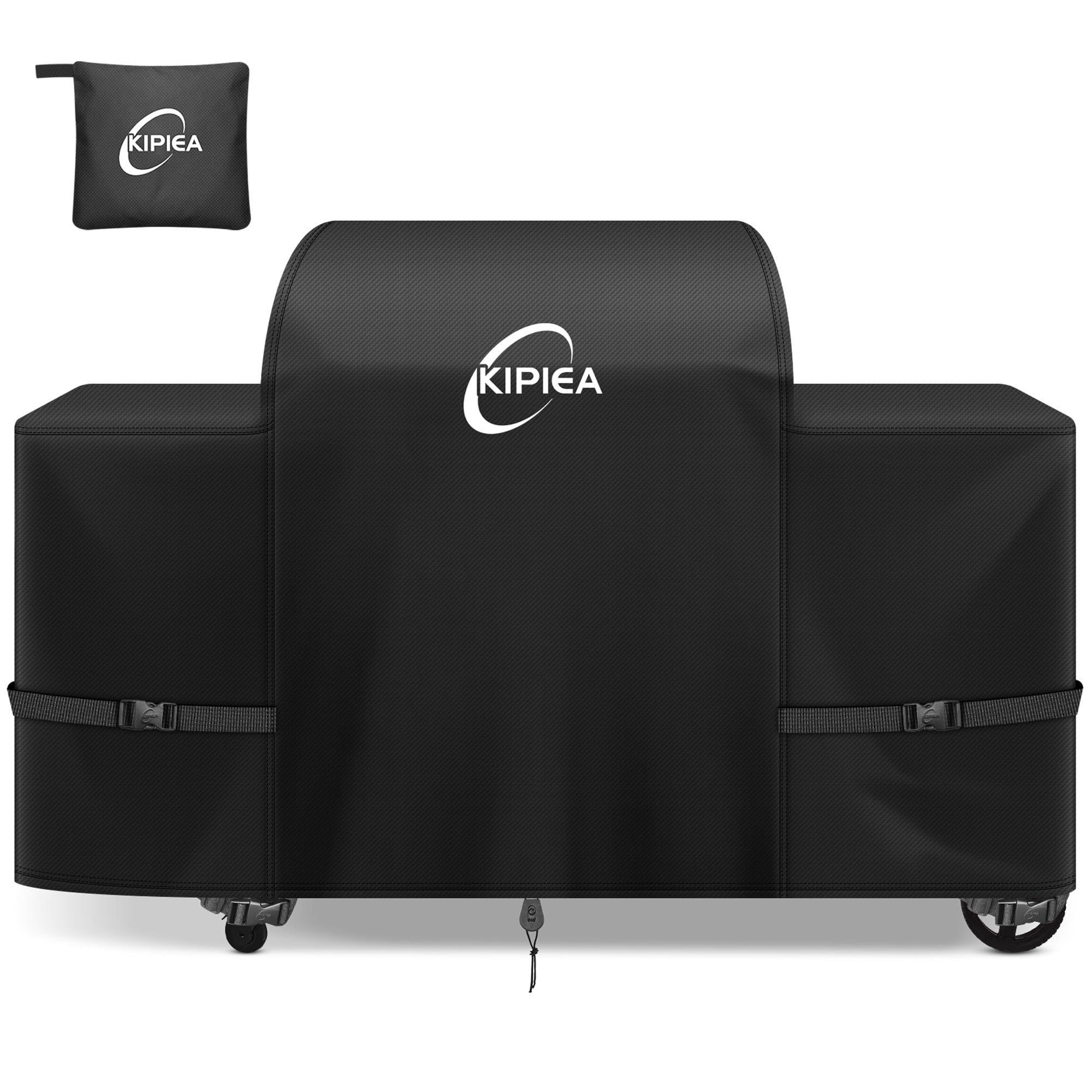 Kipiea Heavy Duty BBQ Cover for Traeger Woodridge Elite/Pro/Pro+, 500D Oxford Fa