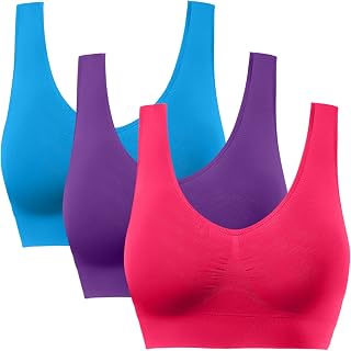 BESTENA Sports Bras for Women, Seamless Comfort Yoga Bra with Removable Pads