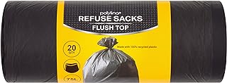Polylina 20 Refuse Sacks Flush Top 75L