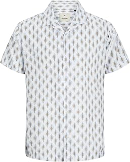 Jack & Jones Jjejeff AOP Resort Shirt SS Sn Men's T-Shirt (Pack of 1)
