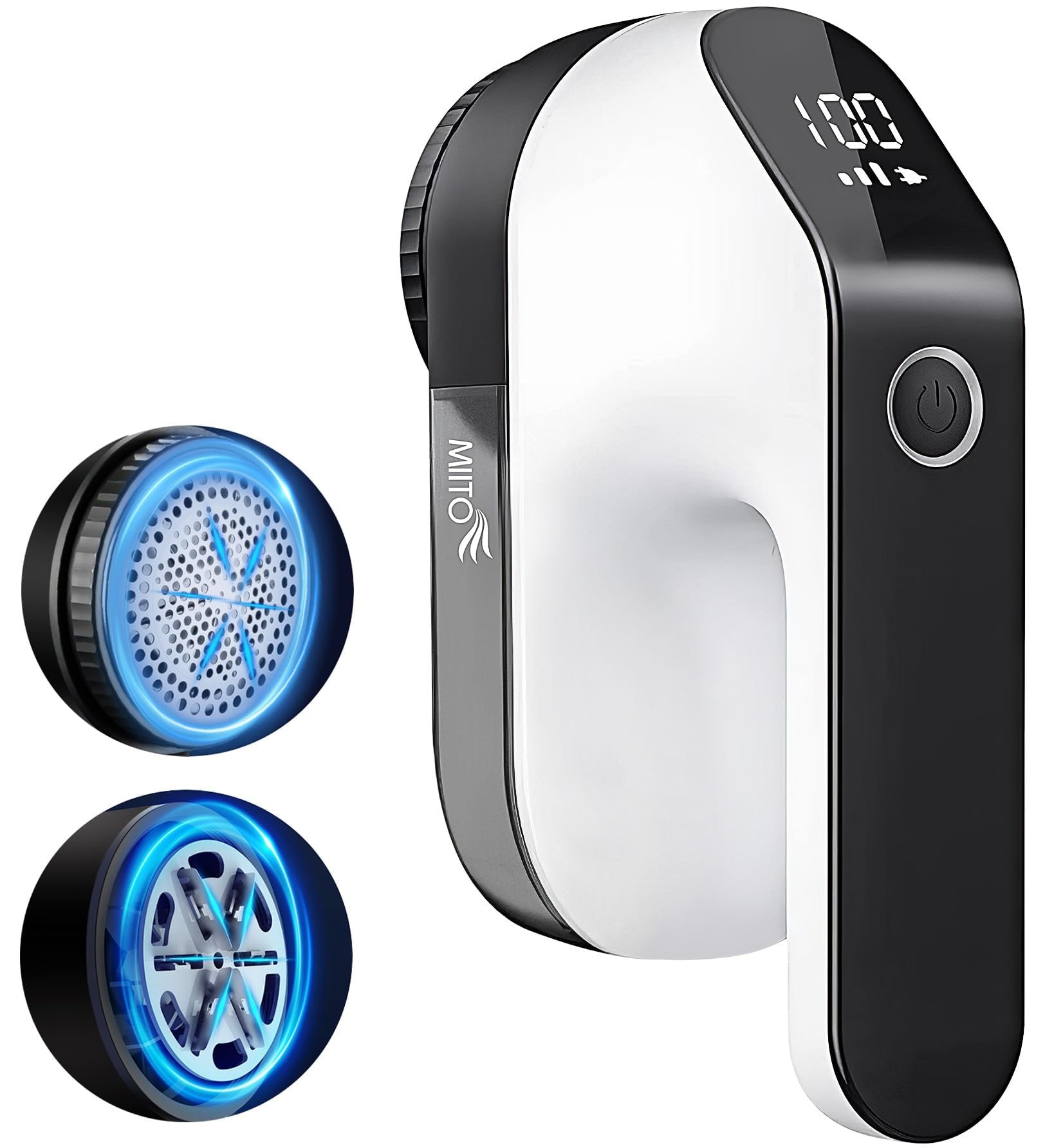 MIITO Fabric Shaver, Rechargeable Lint Remover | 3-Speed Sweater Shaver | Remove