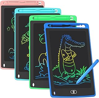 4 Pack LCD Writing Tablet for Kids, 8.5 Inch Colorful Doodle Board Drawing Tablet, Educational Learning Toys Birthday Gifts for Boys Girls Age 3 4 5 6 7 8