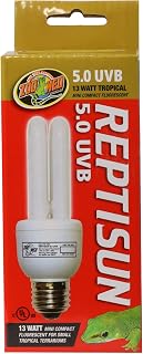 Zoo Med 25156 Reptisun 5.0 Uvb Compact 13W Fluorescent Lamp, Mini