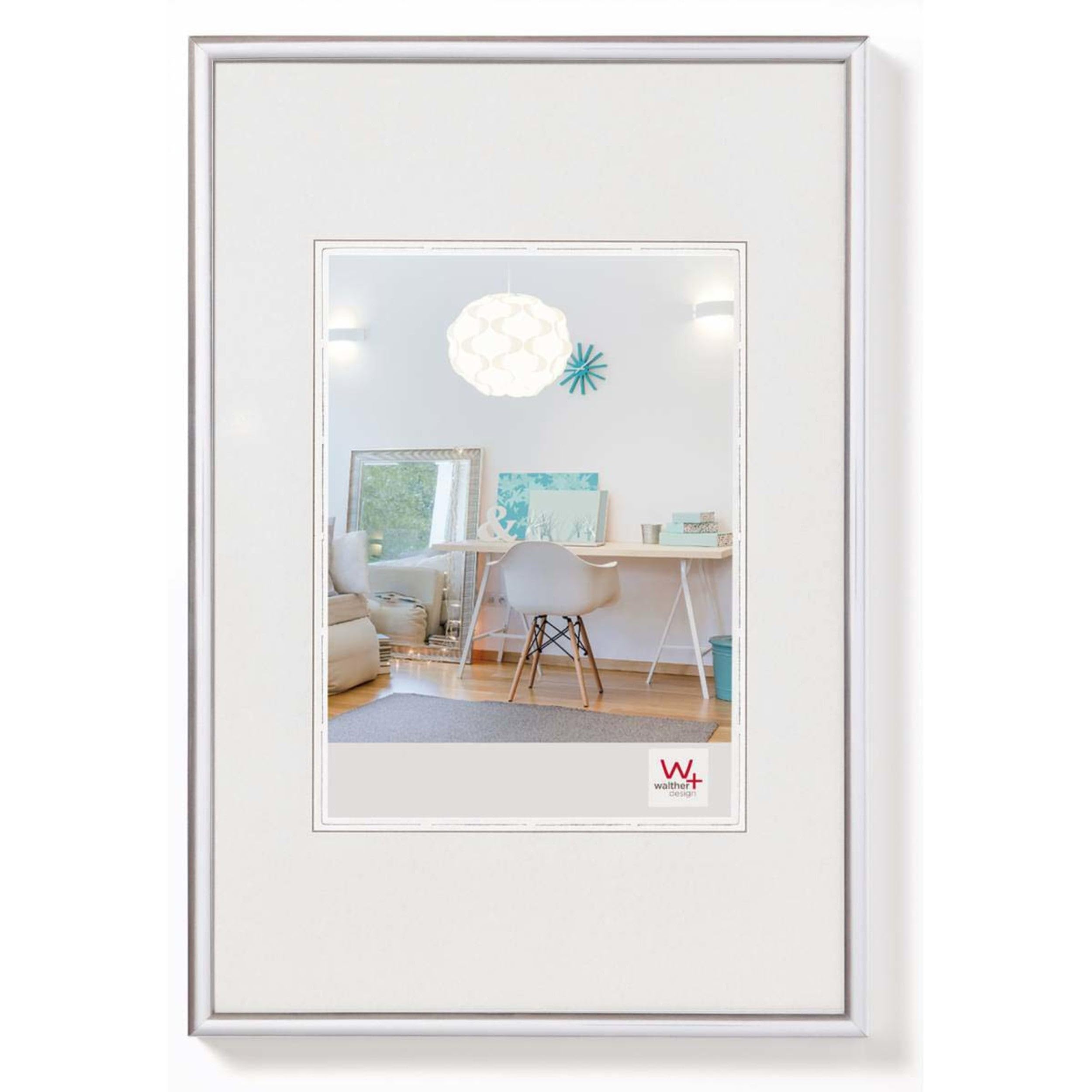 walther design Silver Frame 24 x 30 cm New Lifestyle Plastic Frame KV430S