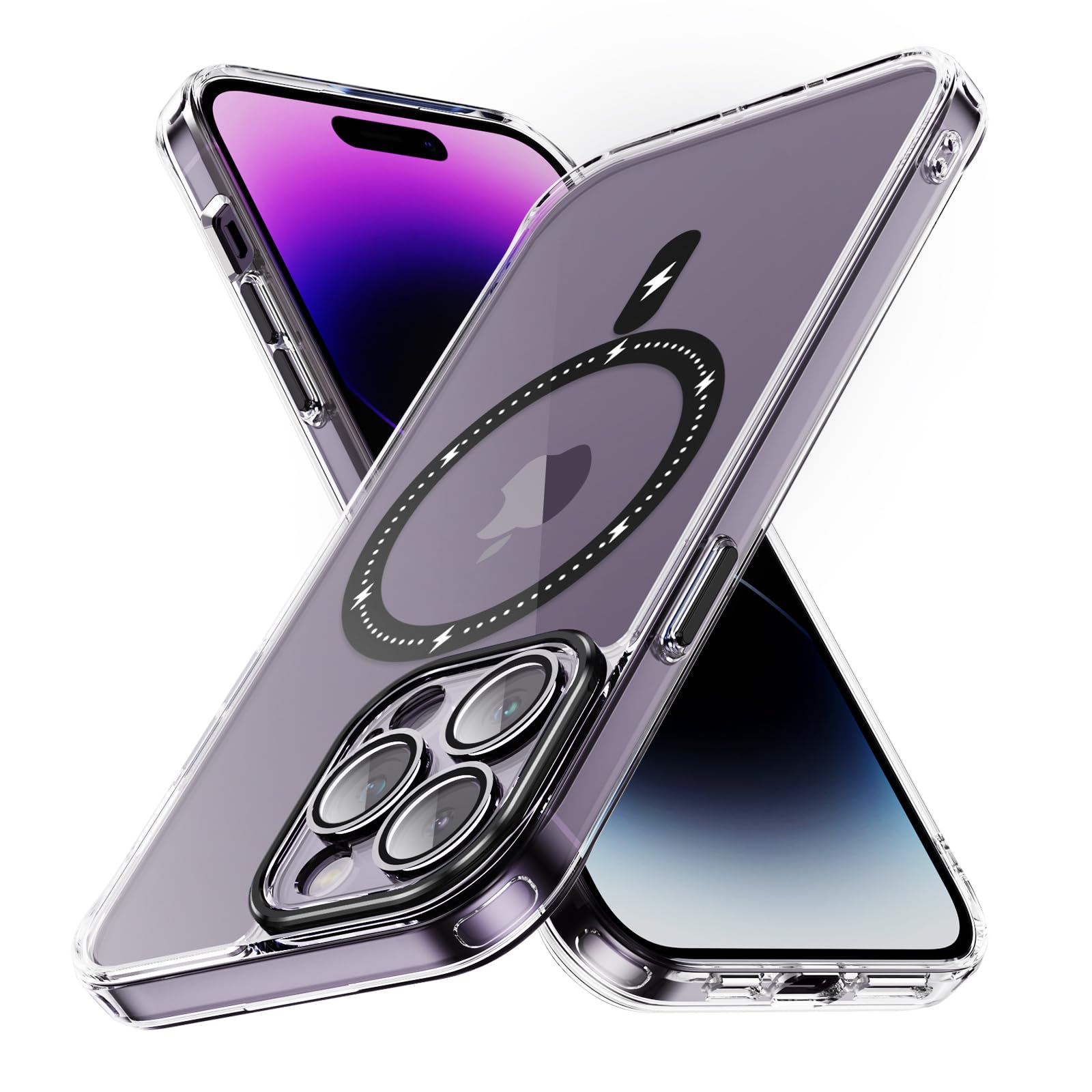 for iPhone 14 Pro Max Case, [Full Camera Lens Protection] [Compatible with Magsa