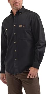 Wrangler Riggs Workwear Men's Logger Twill Long Sleeve Work Shirt