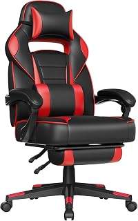SONGMICS Gaming Chair, Ergonomic Armchair, Load 150 kg