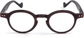 Contacta, Woody Reading Glasses for Men and Women, Trendy Wood Texture Glasses, Frame with Flex Temples, Pack with Glasses Bag 24 g