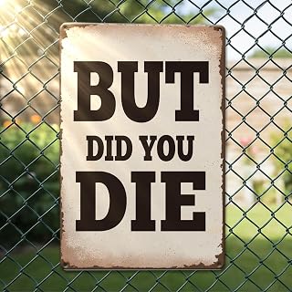 Metal Signs Vintage Funny Wall Decor Retro Metal Wall Signs and Plaques Decorative for Home Gym Yard Fence Farm Garage Porch Man Decor