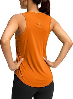 SANTINY Women's Racerback Athletic Shirt Training Tank Top