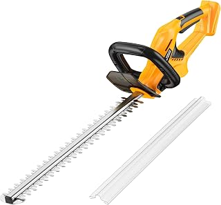 22" Cordless Hedge Trimmer Compatible with DEWALT 20V Battery, Tool Only | 5/8-in Cut Capacity, 180-Degree Rotating Handle, Lightweight 4.4 lbs for Hedges & Shrubs