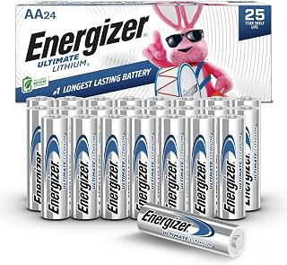 Energizer Ultimate Lithium AA Batteries (24 Pack), AA Lithium Batteries
