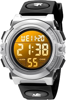 Kids Watch,Boys Watch for 3-15 Year Old Boys,Digital Sport Outdoor Multifunctional Chronograph LED 50 M Waterproof Alarm Calendar Analog Watch for Children with Silicone Band,Kids Gift