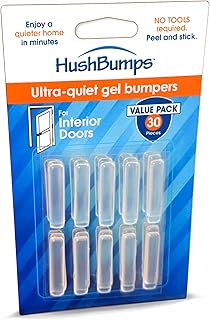 HushBumps Gel Bumpers for Interior Doors - 30 pcs | Quiets Doors, Stops Door Slamming, Stops Door Rattle, Anti Door Slam Bumpers
