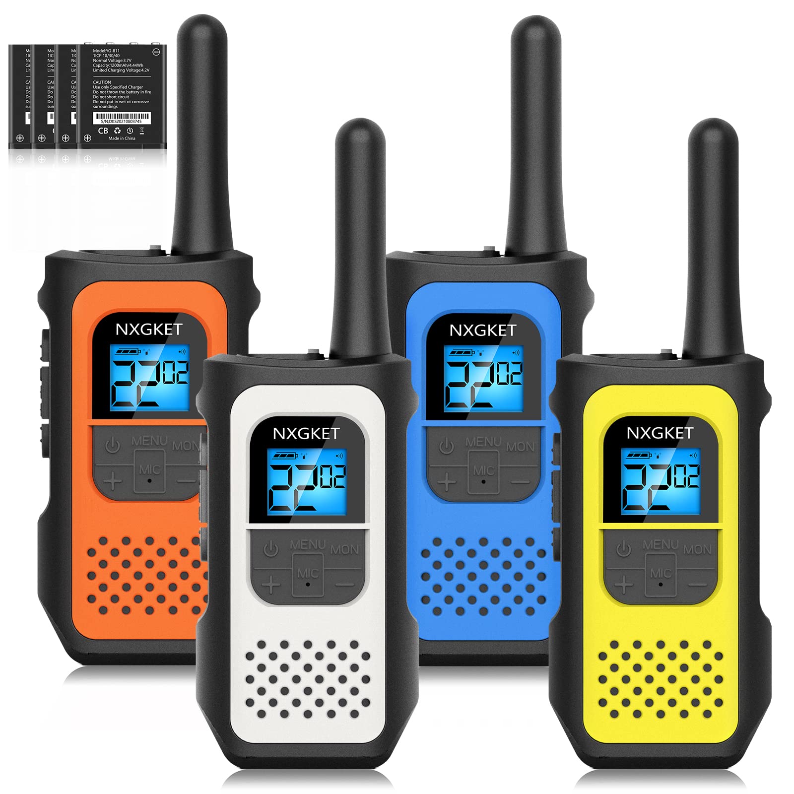 NXGKET Walkie Talkies for Kids, Long Range, Rechargeable