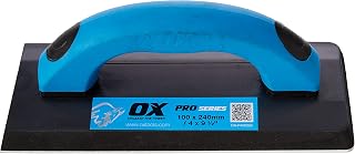 OX Pro Soft Grip Grout Float 100 x 240mm, Rubber Base for Smooth Grouting