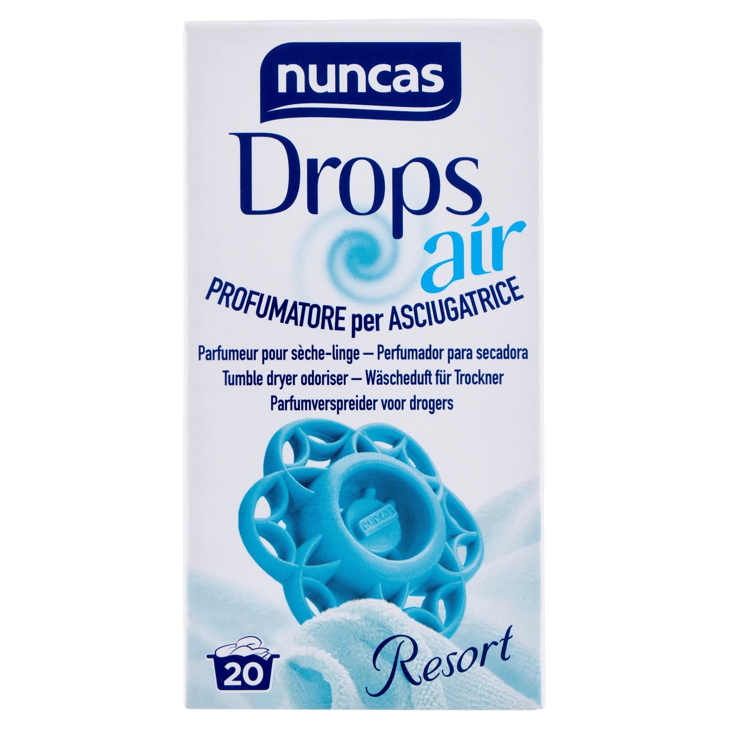 Nuncas Drops Air – Resort Air – Air Freshener for Dryer – 1 Piece