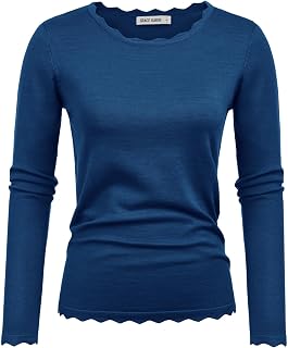 GRACE KARIN Long Sleeve Fall Sweaters for Women Trendy Business Casual Tops