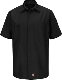Red Kap Men's Crew Neck Ripstop Short Sleeve T-Shirt (Pack of 1)