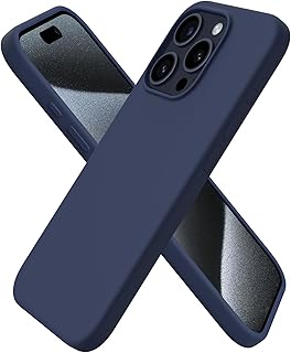ORNARTO Compatible with iPhone 15 Pro Case 6.1",Liquid Silicone Slim Cover