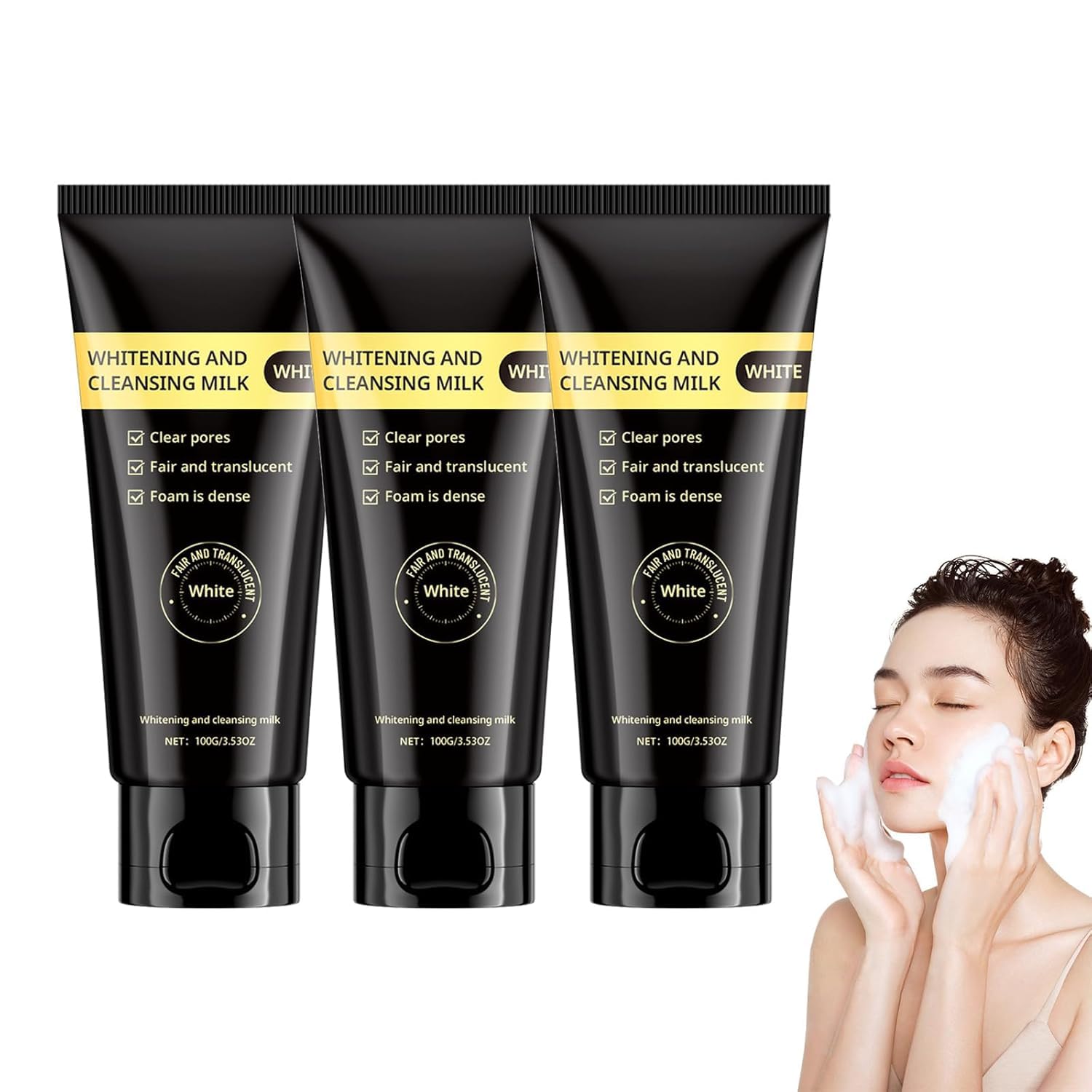 sjfscqr Niacinamide Whitening and Cleansing Milk,Purifying Brightening Niacinami