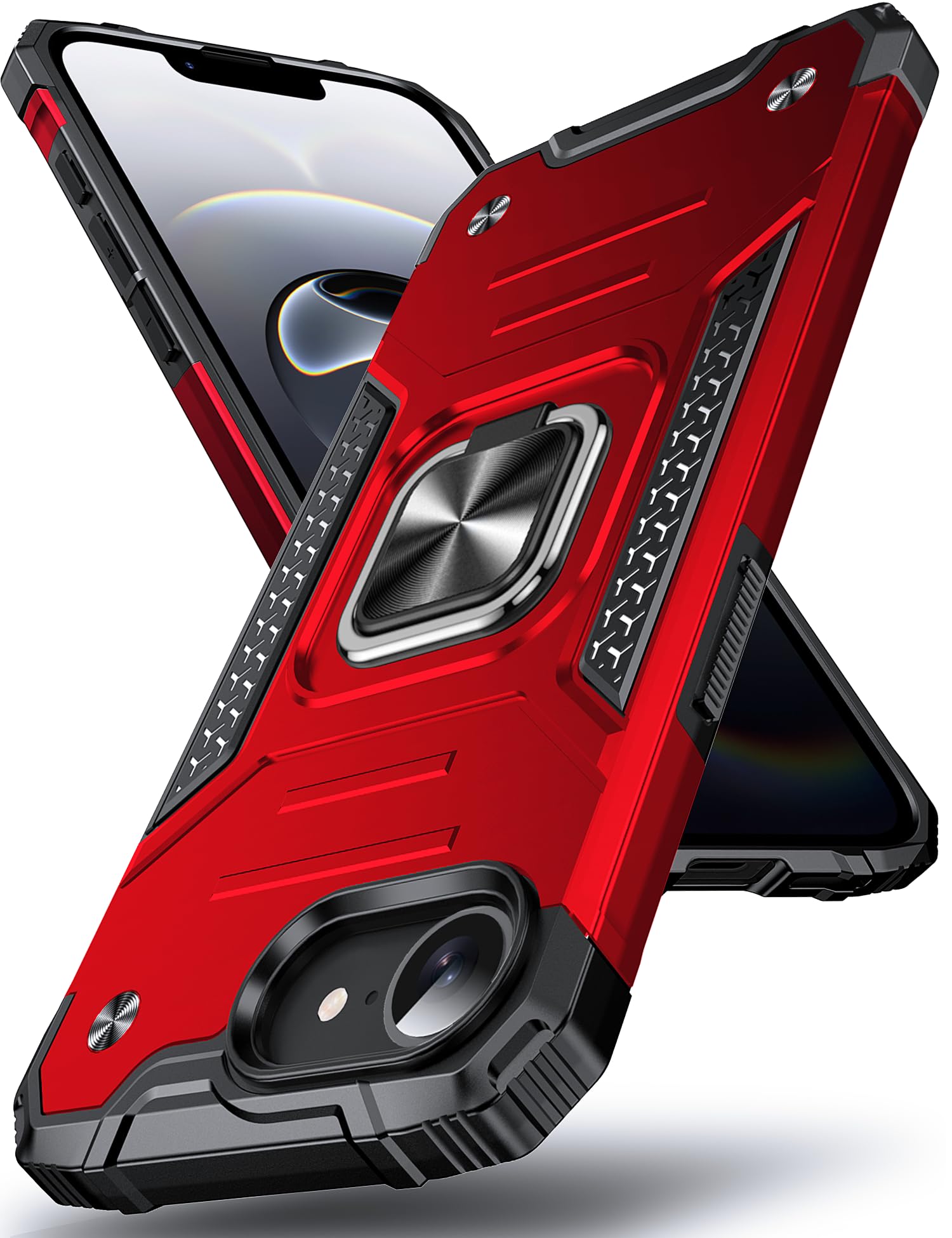 DASFOND for iPhone 17e & iPhone 16e Case with Stand, Military Grade Full Body Pr