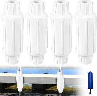 FBULWSEC Slide-On Post Dock Fender Bumper, Boat Dock Bumpers Fenders Slip-Over Dock Leg Pipes Pole and Mounting Brackets, Vertical Protection