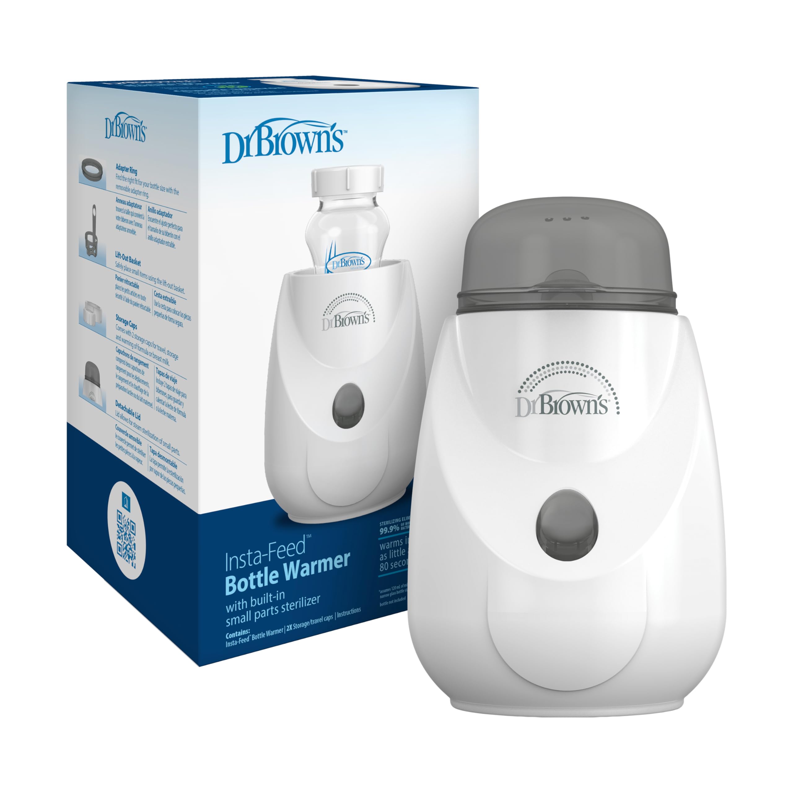 Dr. Brown's Insta-Feed Baby Bottle Warmer & Sterilizer for Baby Bottles & Baby F