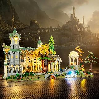YEABRICKS LED Light for Lego-10316 Lord of the Rings THE Lord of THE Rings: Rivendell Building Blocks Model (Lego Set NOT Included)