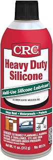 CRC Heavy Duty Silicone Lubricant Spray - Dry Film, Water Resistant - 11 oz | Dry Film Silicone Spray, Rubber &amp; Nylon Lubrication, Metal &amp; Non-Metal Protection, Water Resistance