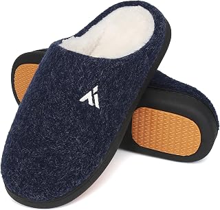 Mishansha Mens Womens Memory Foam Open Back Slippers Size 3-15