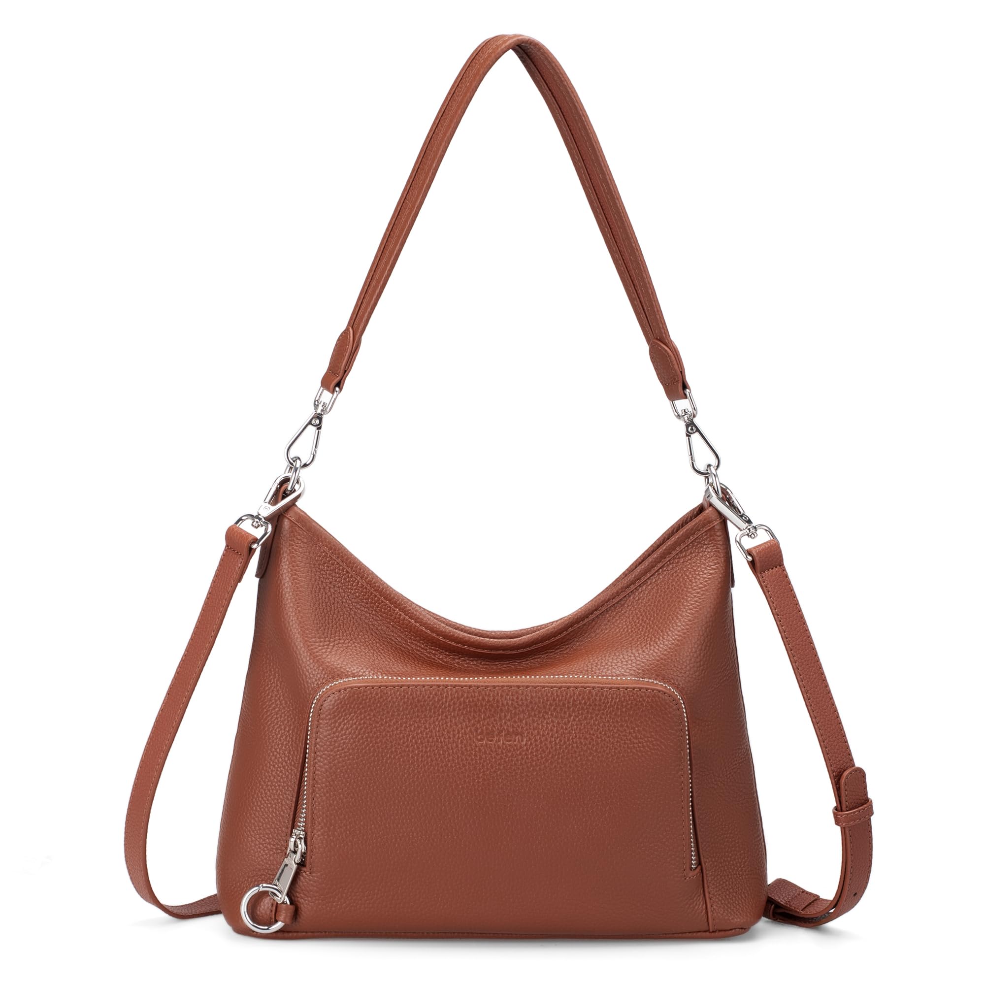 befen Genuine Leather Hobo Bags for Women, Anti-Theft with Integrated RFID Walle