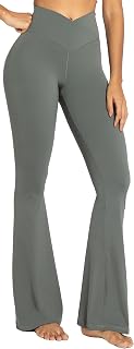 Sunzel - Sunzel Flare Leggings, Crossover High Waist Flare Leggings for Women