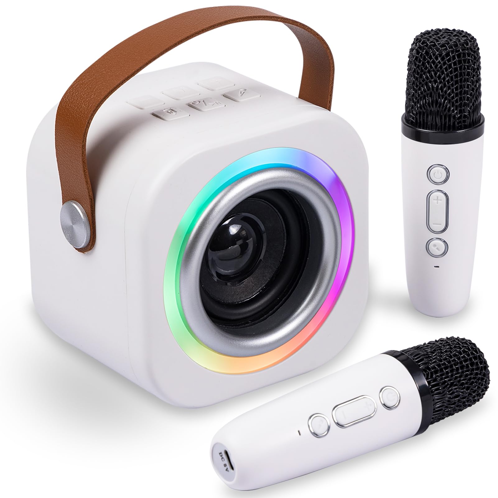 Mini Karaoke Machine for Kids, Birthday Gifts Toys for Girls Ages 3-12 | 2 Wirel