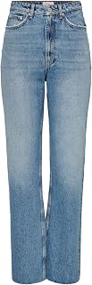 ONLY Women's Onlriley Life Ex Hw Str DNM Dot353 Noos Trouser