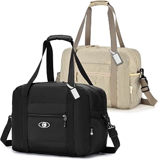 SPAHER Ryanair Wizzair Hand Luggage 40 x 30 x 20 cm 25 L Travel Bag for Plane Gym Weekend Hospital Women Men Waterproof Cabin Bag with Removable Shoulder Strap