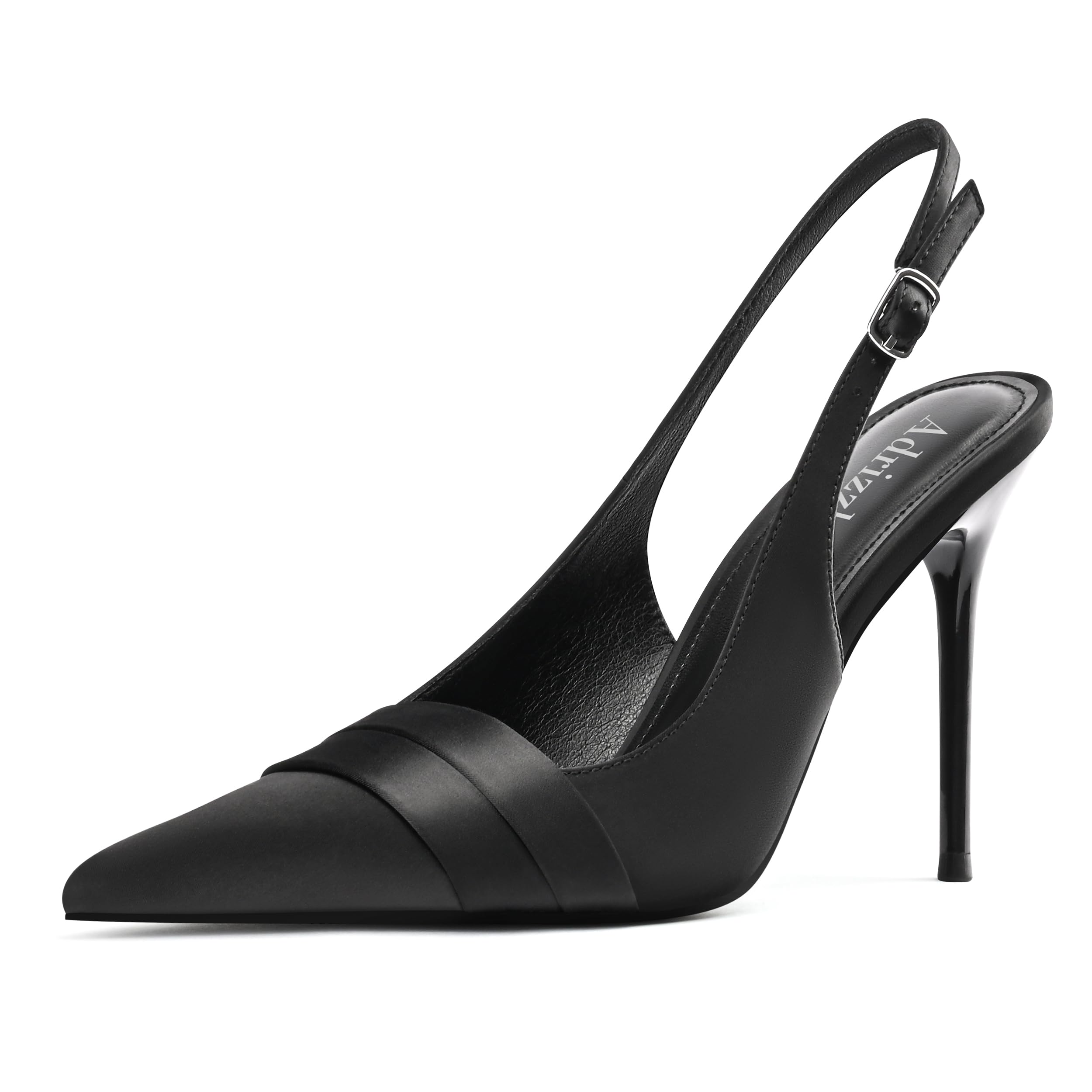 Adrizzlein Slingback Heels for Women Stiletto High Heels Pumps
