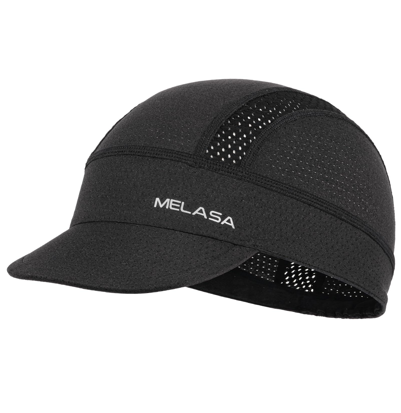 MELASA Bicycle Cap, Cooling Skull Cap Underhelmet Cap with Sun Visor