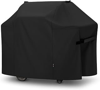 Unicook Grill Cover 58 Inch, Heavy Duty Waterproof UV Resistant BBQ Cover | Compatible with Weber Genesis & Genesis II 300 Series, EX/LX 300 Series Grill, Compared to Weber 7130, All Weather Protection