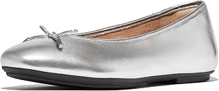 Fitflop Beige Delicato Leather Ballerina Flats